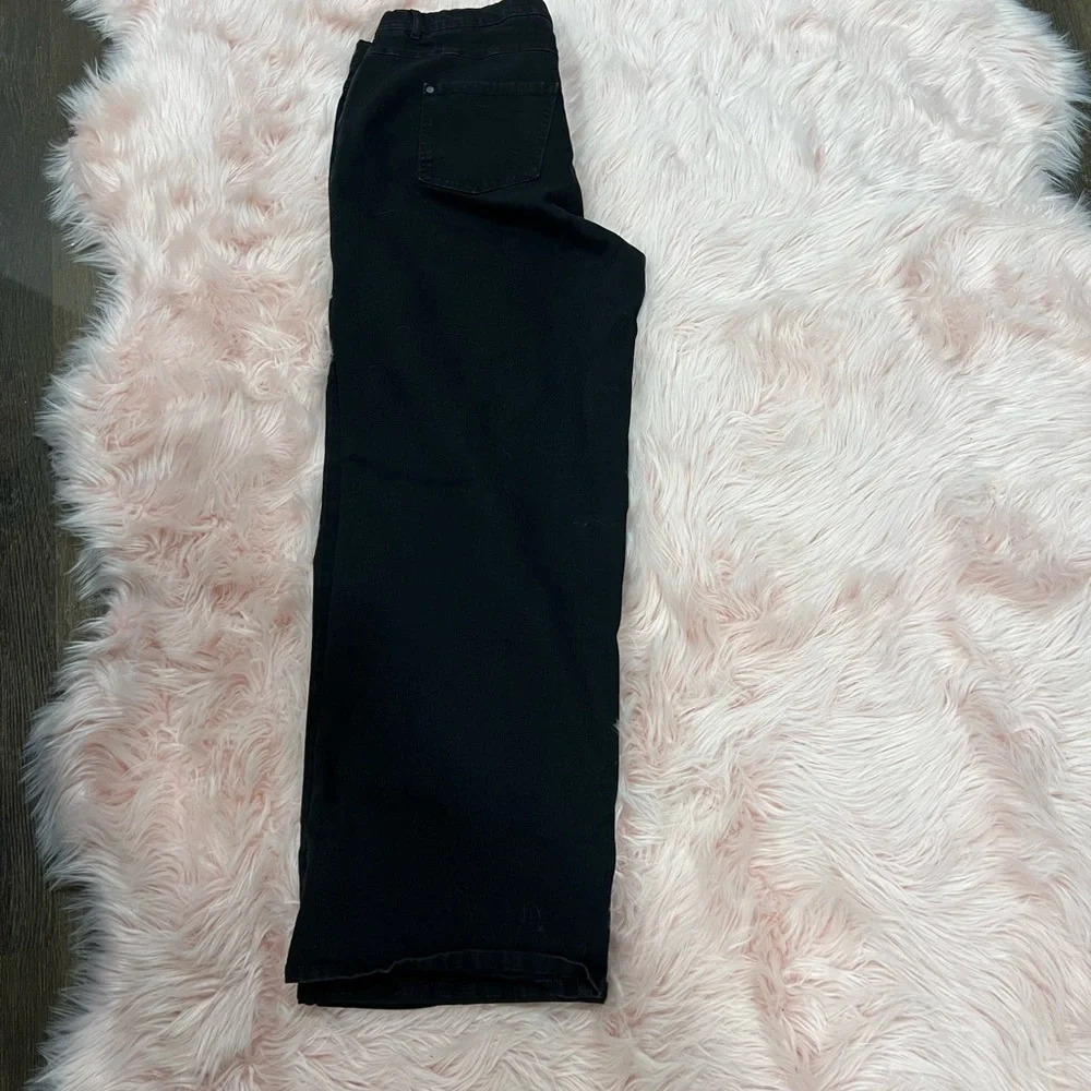 ULLA POPKEN Mary Fit Wide Leg Stretch Jeans